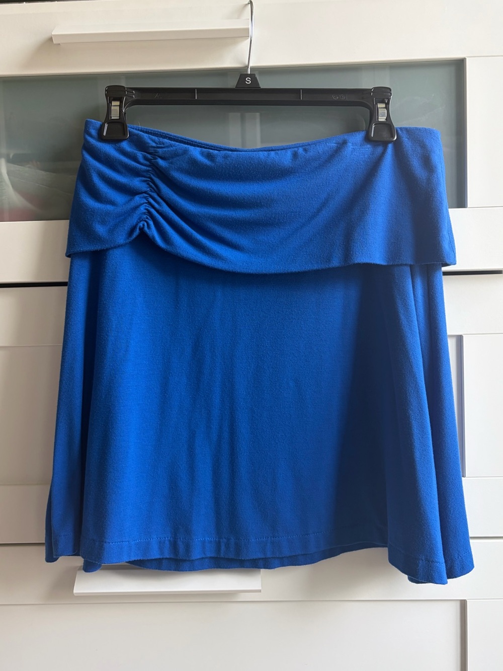Old Navy Royal Blue Fold-Over Waist Mini Skirt